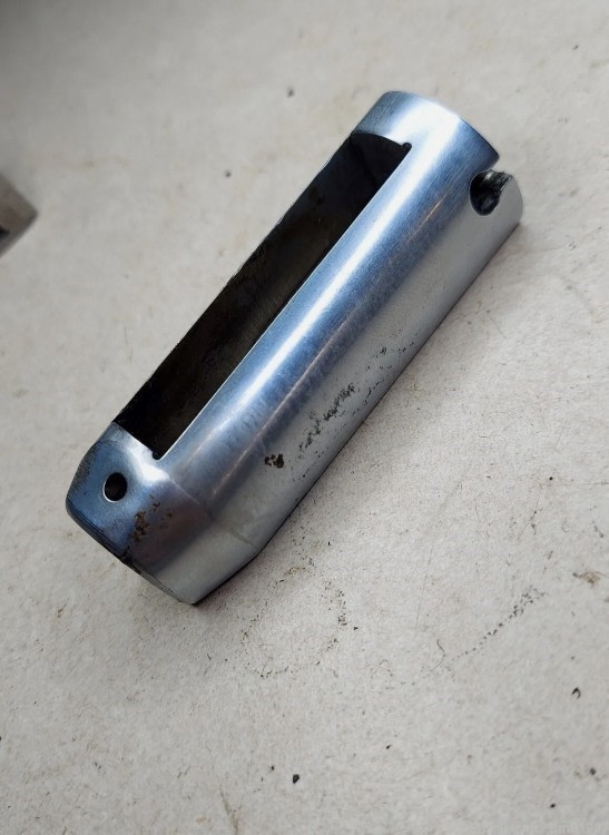 Remington 870 Wingmaster 12ga Stripped Breech Bolt CHROME Old Style 12 ga -img-0