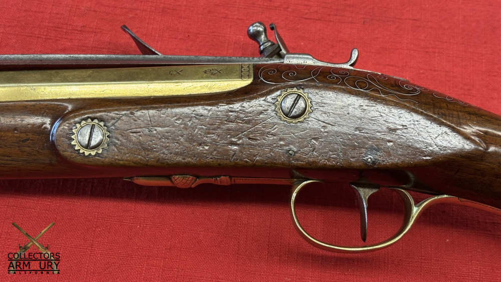 Very Fine London Brass Barrelled Flintlock Blunderbuss With Snap Bayonet-img-11