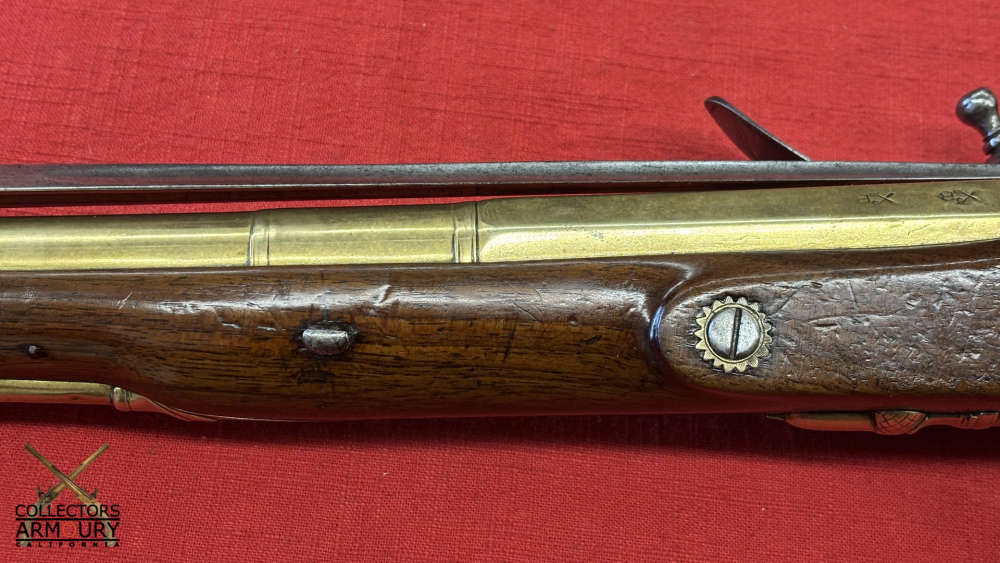 Very Fine London Brass Barrelled Flintlock Blunderbuss With Snap Bayonet-img-10