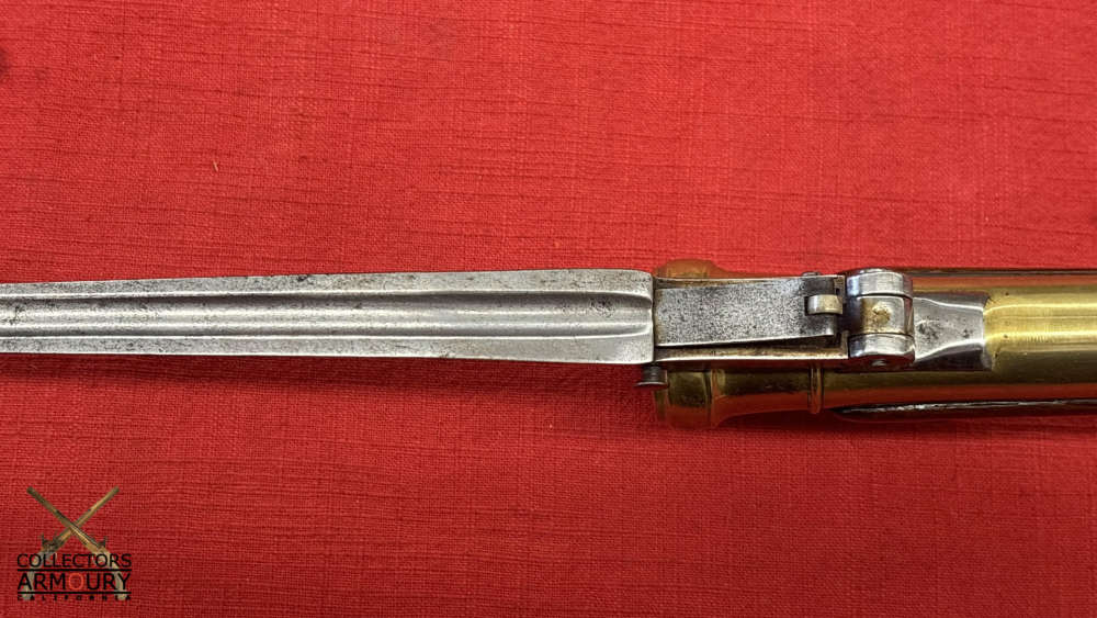 Very Fine London Brass Barrelled Flintlock Blunderbuss With Snap Bayonet-img-20