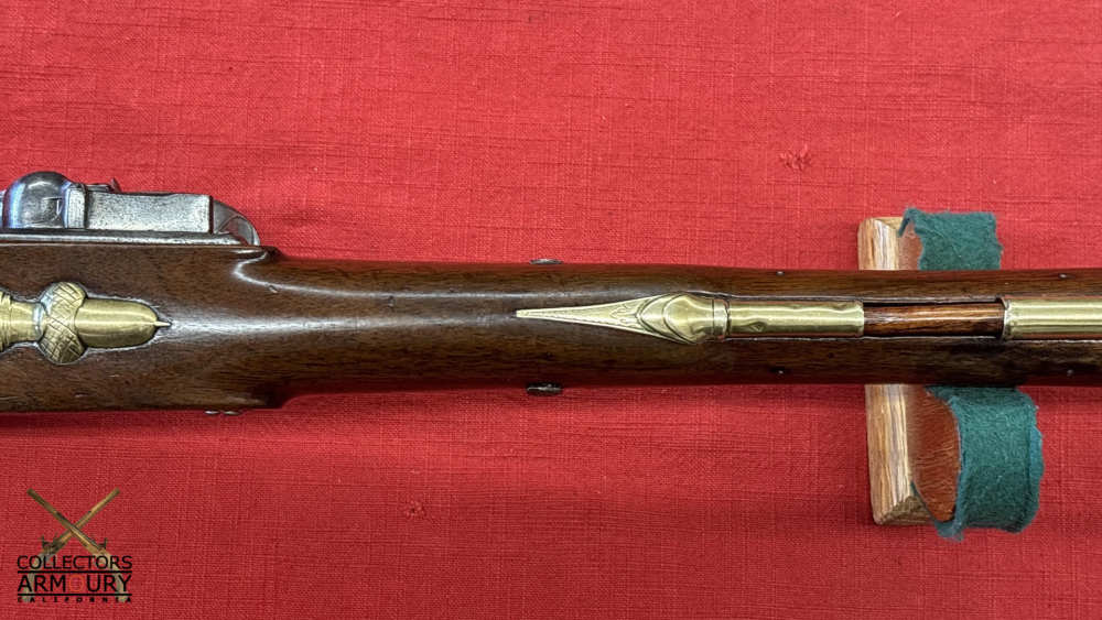 Very Fine London Brass Barrelled Flintlock Blunderbuss With Snap Bayonet-img-25
