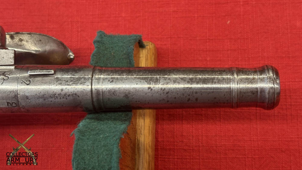 Pair of Irish Flintlock Queen Anne Pistols by Collins, Dublin, Circa 1750-img-20