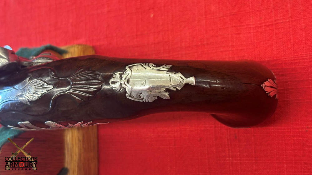 Pair of Irish Flintlock Queen Anne Pistols by Collins, Dublin, Circa 1750-img-16
