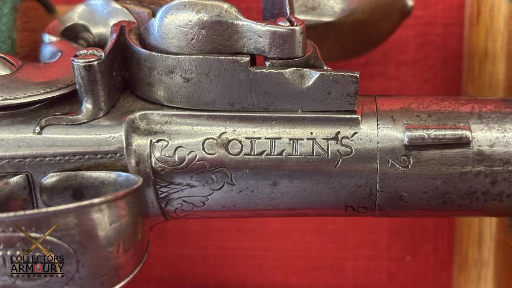 Pair of Irish Flintlock Queen Anne Pistols by Collins, Dublin, Circa 1750-img-21