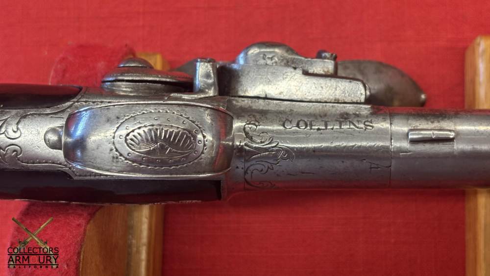 Pair of Irish Flintlock Queen Anne Pistols by Collins, Dublin, Circa 1750-img-38