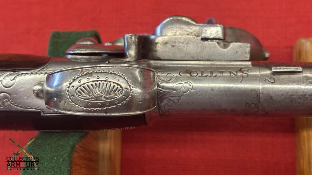 Pair of Irish Flintlock Queen Anne Pistols by Collins, Dublin, Circa 1750-img-19