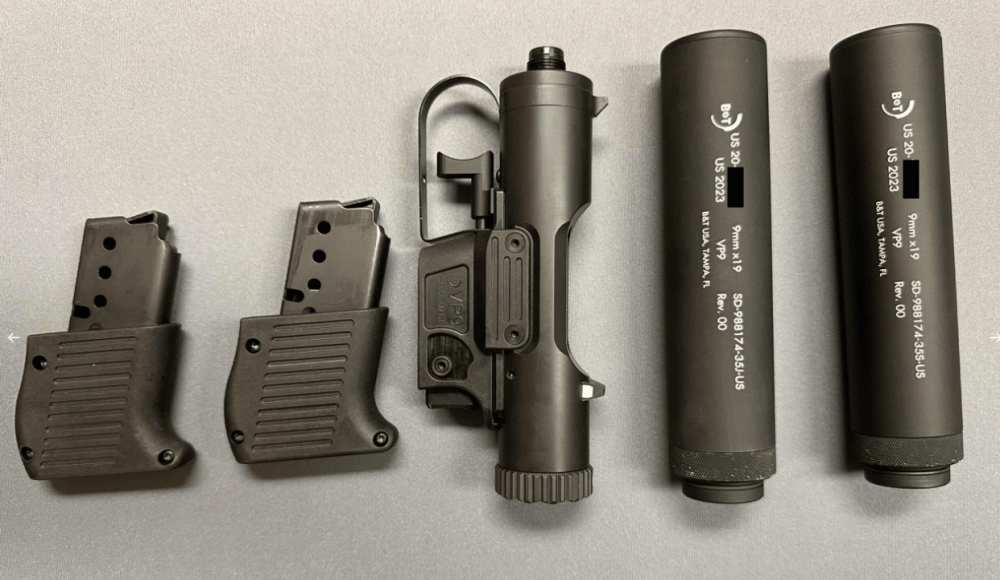 B&T VP9 (9MM) SINGLE SHOT VETERINARY PISTOL WITH TWO SUPPRESSORS (1-250) -img-2