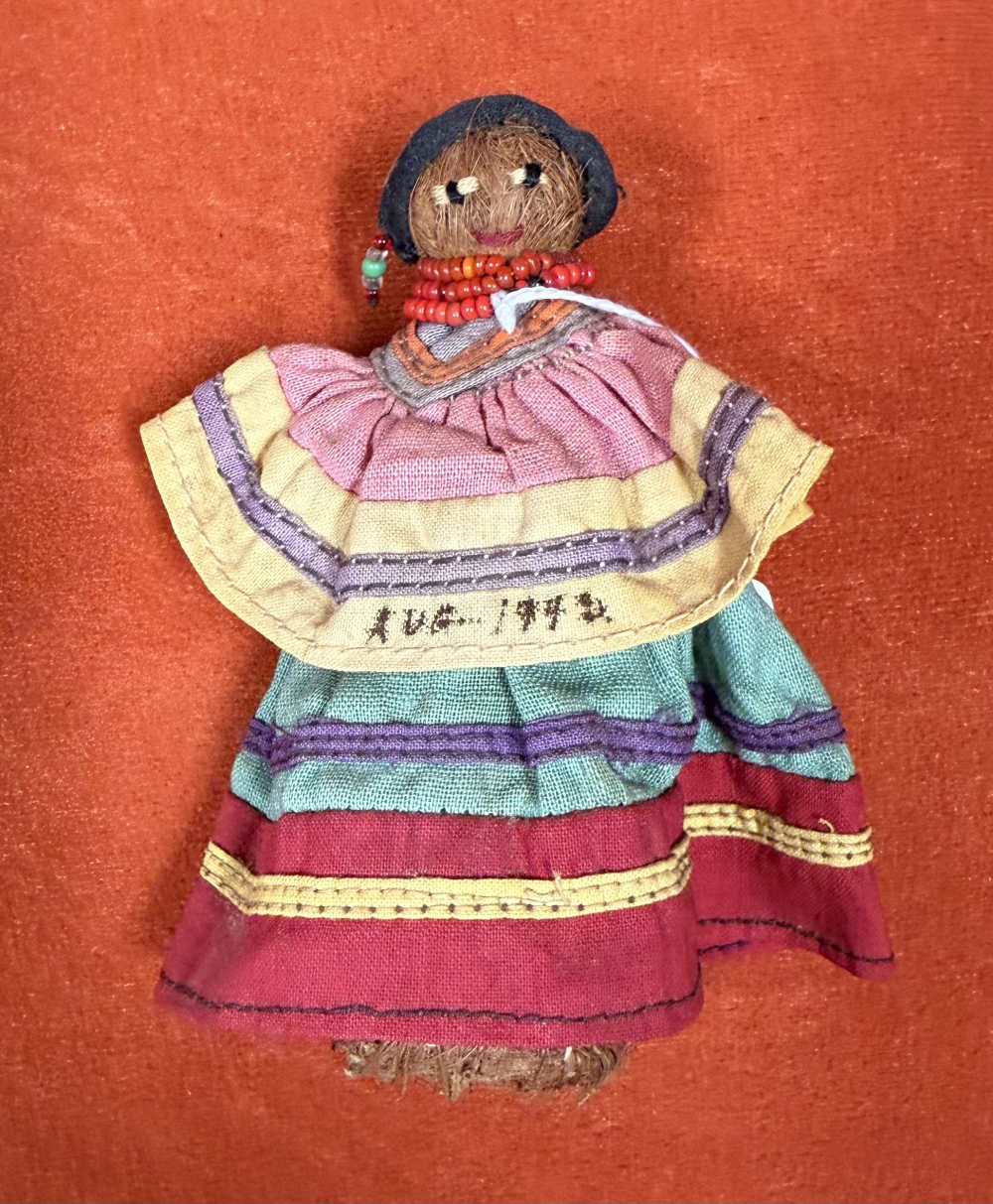 Seminole Indian Doll by Mary B. Billie "dated AUG 1942"-img-0