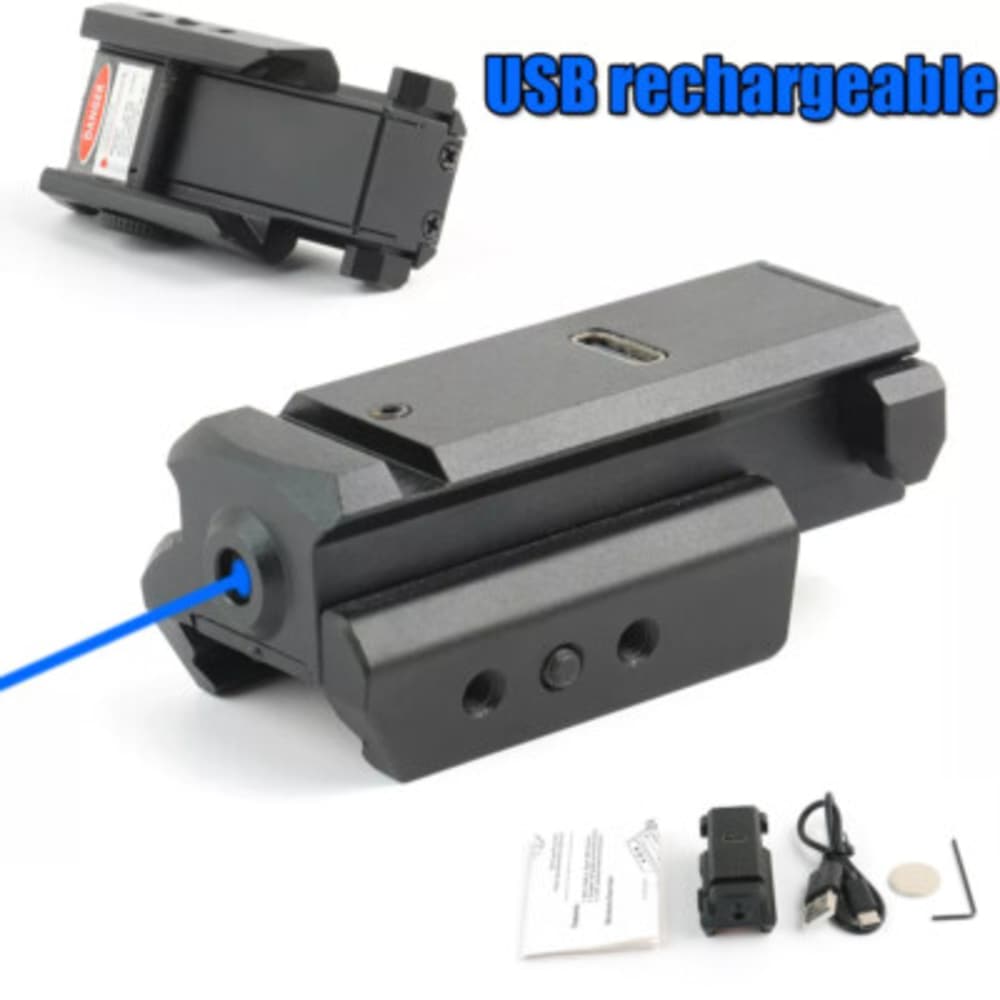 New 2026 Tactical Mini Pistol Compact Laser W/20mm mount USB Rechargeable-img-2