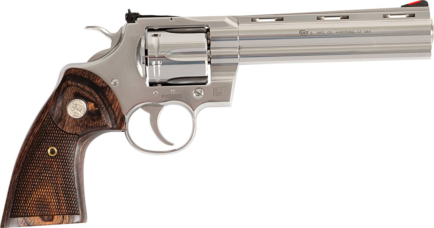 Colt Python 357 Magnum Revolver 6 Stainless 6rd Walnut PYTHONSP6WTS-img-3