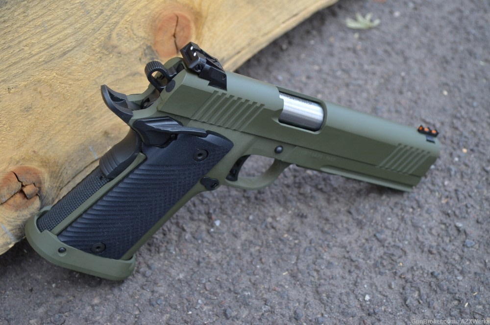 Rock Island Armory 1911 45acp Tac Ultra 5" 14rd X-Werks Sniper Green 51567 -img-3