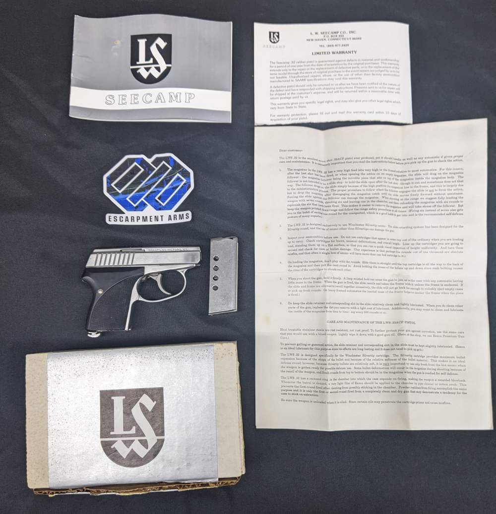 LW Seecamp LWS 32 One Magazine Original Box and Papers-img-0