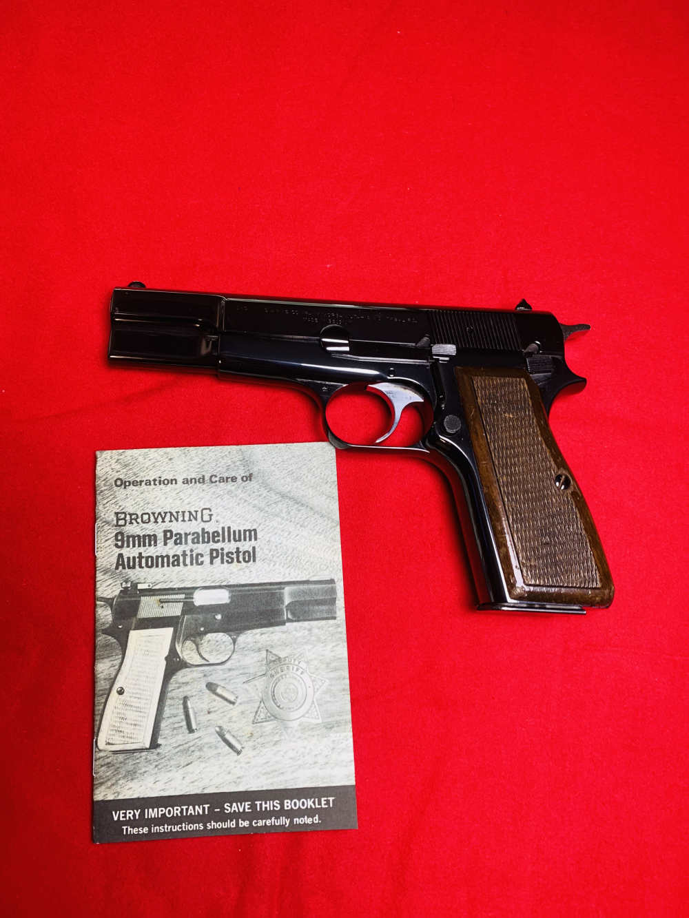 1972 Browning Hi Power 9mm Factory Blue Finish Belgium Made! "C" Series-img-2