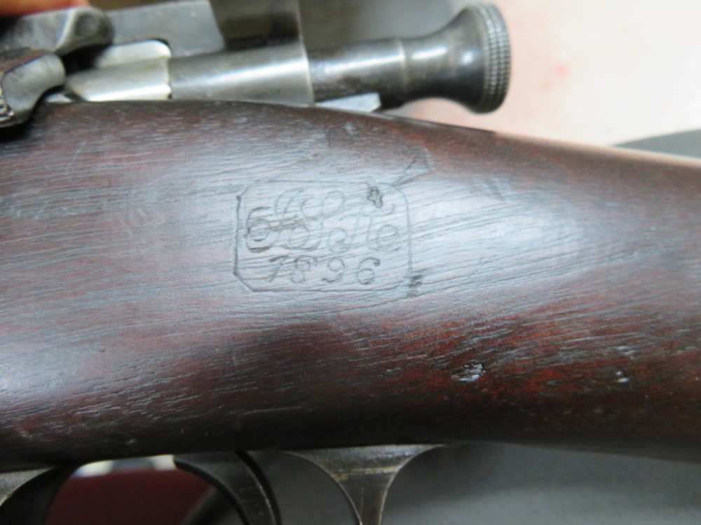 ANTIQUE US MODEL 1892/96 KRAG JORGENSEN RIFLE-DATED 1894-NICE CONDITION-img-12