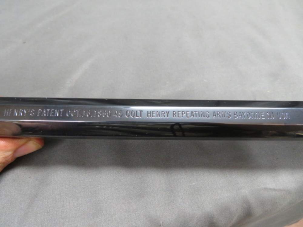 HENRY MODEL H011C LEVER ACTION RIFLE-.45 COLT-NEW IN BOX-BEAUTY-img-12