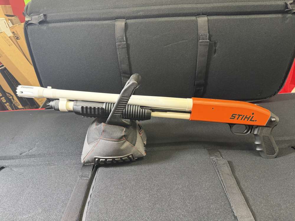 Mossberg 590 Chainsaw - Custom Cerakote STIHL Edition 12 Ga Pump Action 18"-img-27