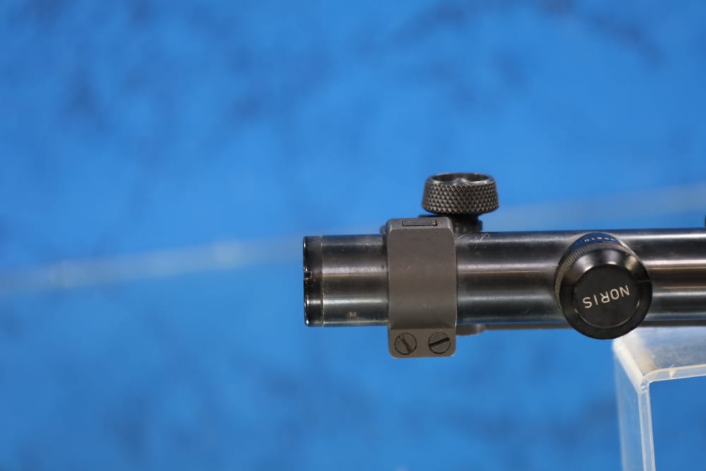 Noris Zf 2.5X18MM #1 RETICLE 22MM TUBE LEATHER SCOPE CAP ANSCHUTZ MOUNT-img-13