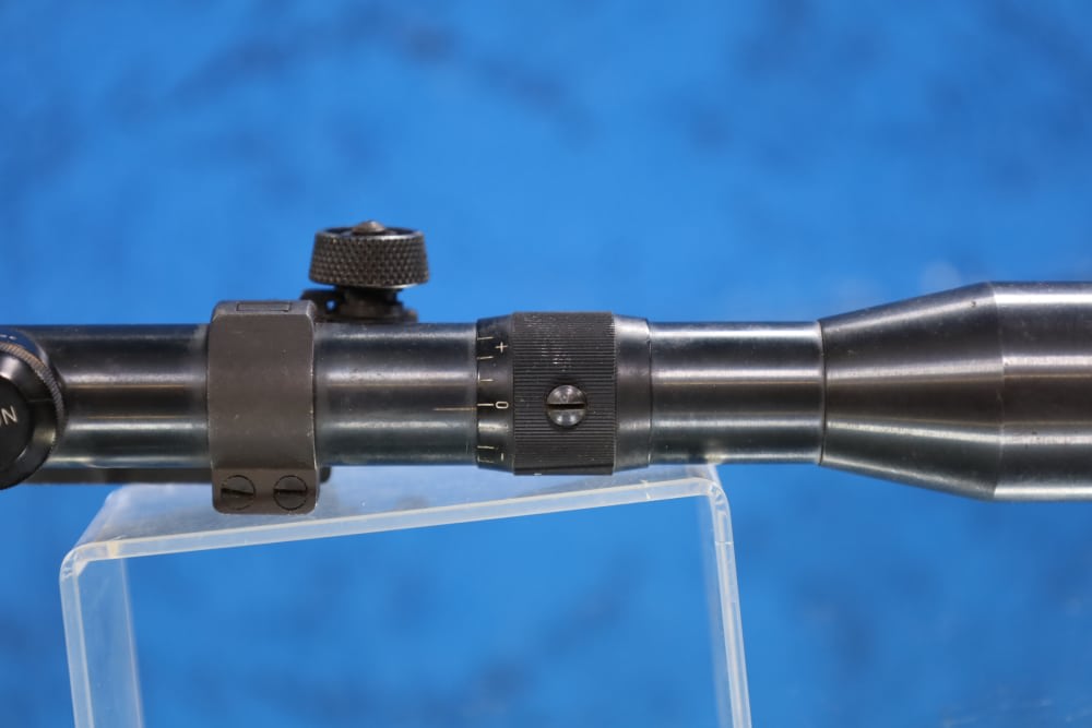 Noris Zf 2.5X18MM #1 RETICLE 22MM TUBE LEATHER SCOPE CAP ANSCHUTZ MOUNT-img-11