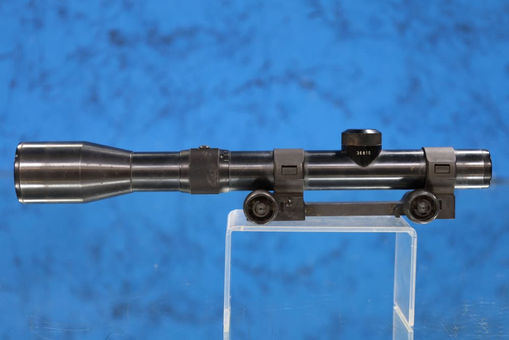 Noris Zf 2.5X18MM #1 RETICLE 22MM TUBE LEATHER SCOPE CAP ANSCHUTZ MOUNT-img-19