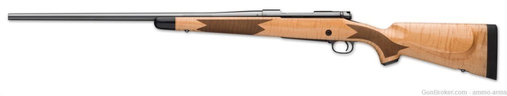 Winchester Model 70 Super Grade Maple 6.8 Western 24" Blued 3 Rds 535218299-img-2