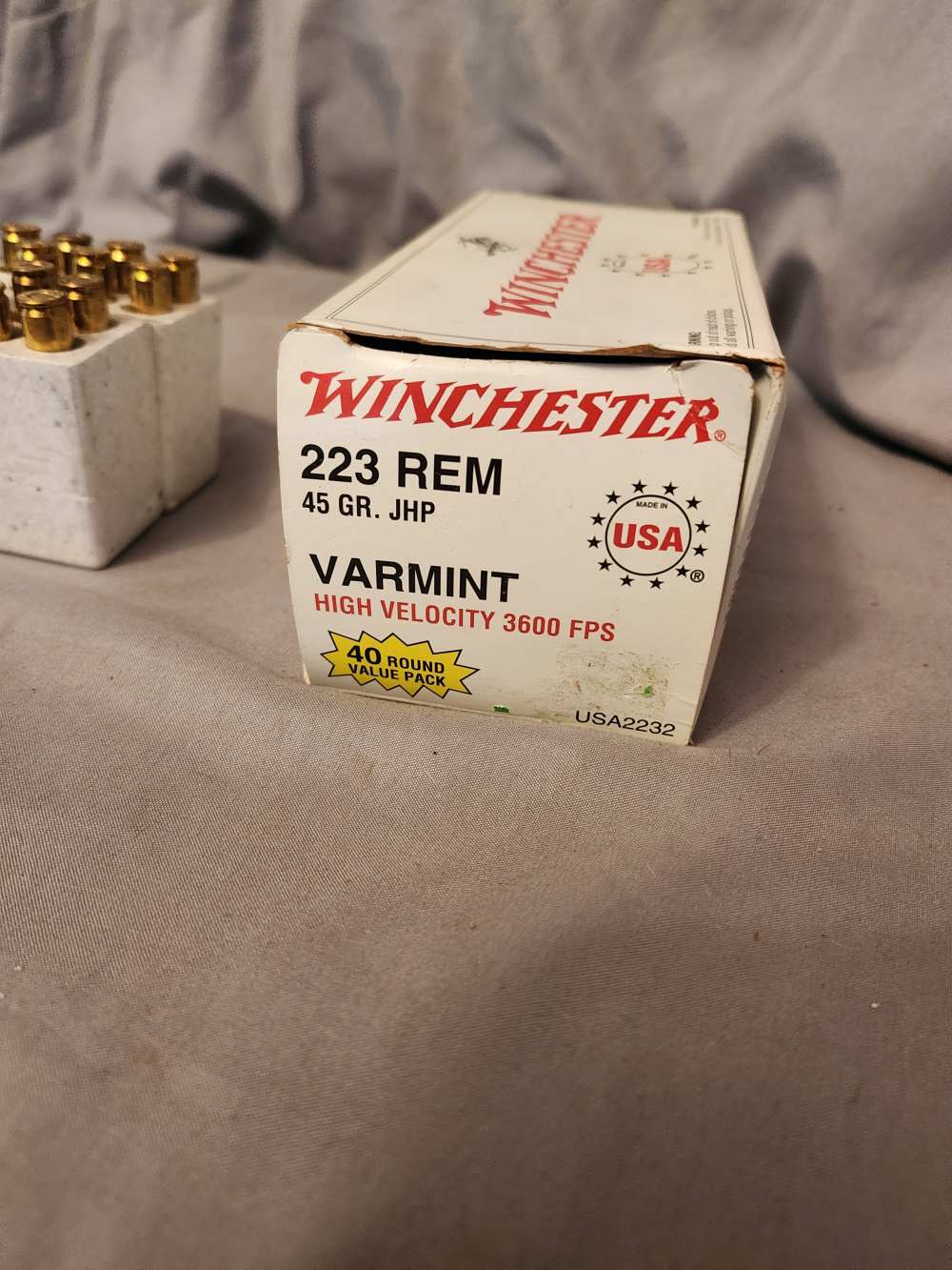 Winchester. 223Rem 45gr JHP Varmit Load. NR!-img-3