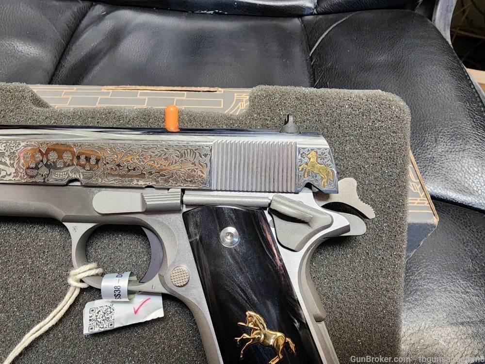 COLT TALO DAY OF THE DEAD 1911 GOVERNMENT .38 SUPER 1/500 LIMITED 5" 70 DOD-img-8