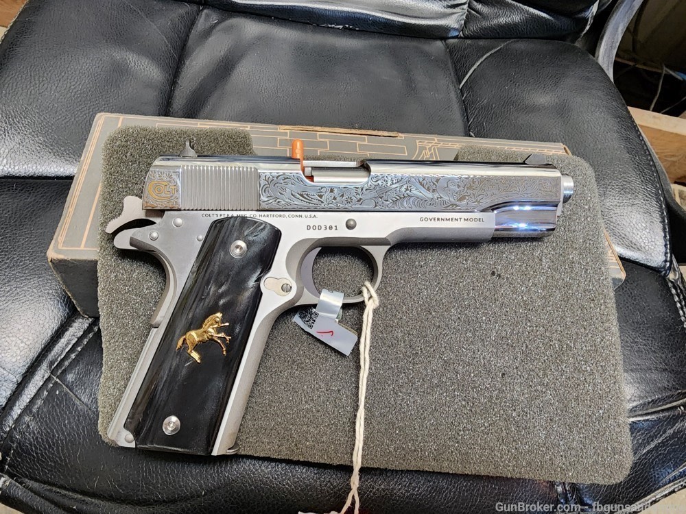 COLT TALO DAY OF THE DEAD 1911 GOVERNMENT .38 SUPER 1/500 LIMITED 5" 70 DOD-img-10