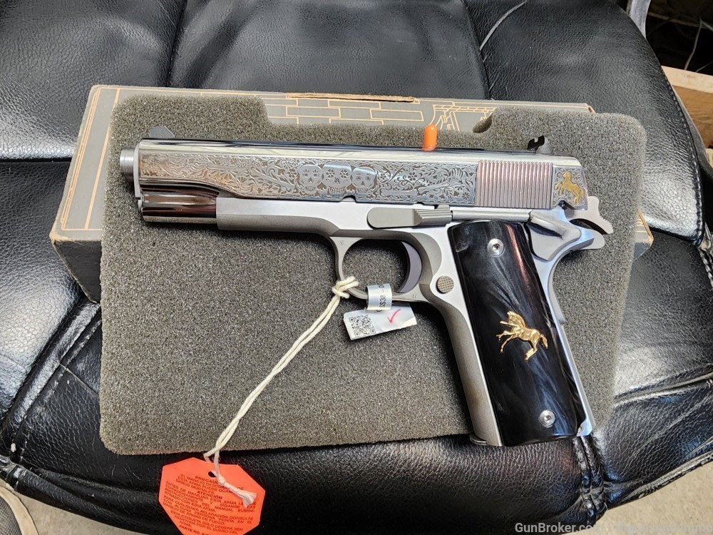 COLT TALO DAY OF THE DEAD 1911 GOVERNMENT .38 SUPER 1/500 LIMITED 5" 70 DOD-img-6