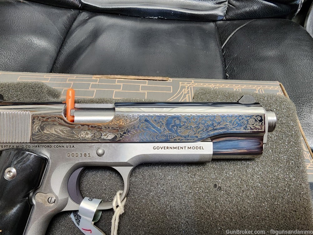 COLT TALO DAY OF THE DEAD 1911 GOVERNMENT .38 SUPER 1/500 LIMITED 5" 70 DOD-img-5