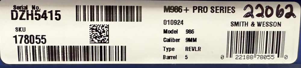 Smith & Wesson Performance Center Pro Series 986 9mm 5” Barrel. -img-5