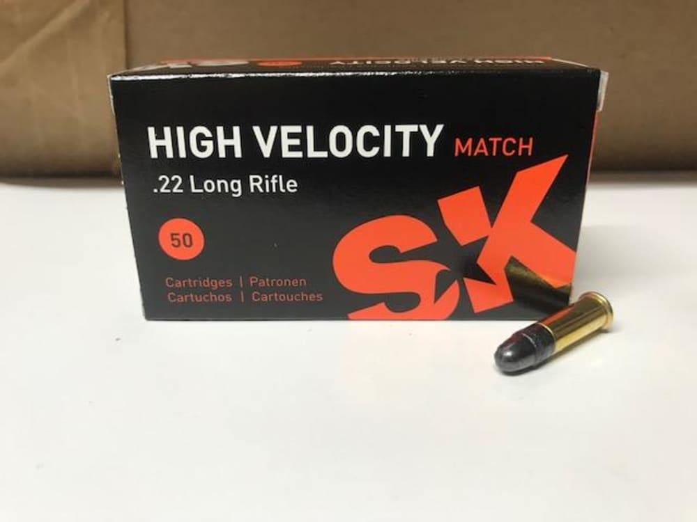 SK High Velocity Match 22LR 40gr LRN 1000 Rounds 22 LR-img-0