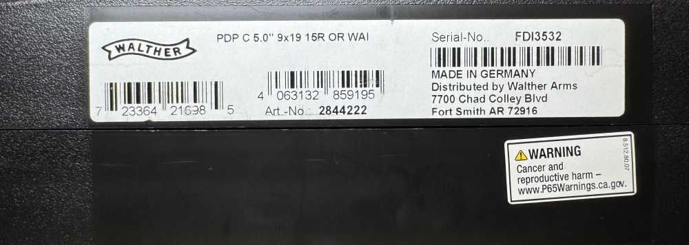Walther PDP Optics Ready 9mm Pistol 18 Rounds - Gently Used-img-32