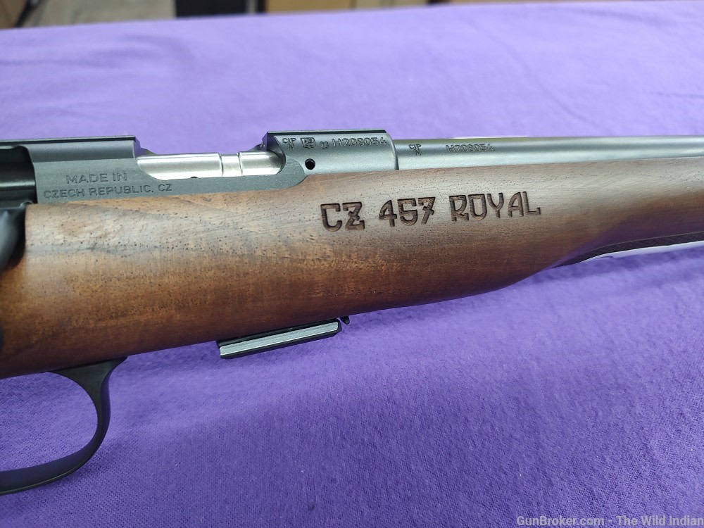 CZ-USA 02373 CZ 457 Royal Full Size 22 LR 5+1 20.50" Black Nitride Black Ni-img-8