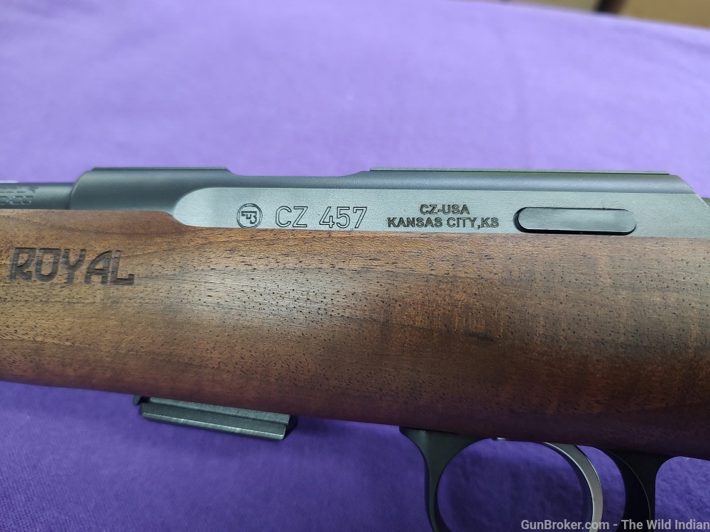 CZ-USA 02373 CZ 457 Royal Full Size 22 LR 5+1 20.50" Black Nitride Black Ni-img-2