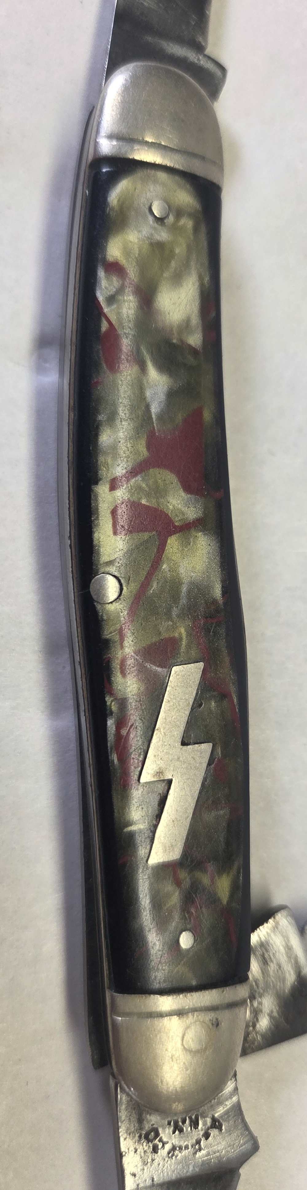 Rare Mid 1930s Unofficial German American Bund Folding Pocket Knife-img-2