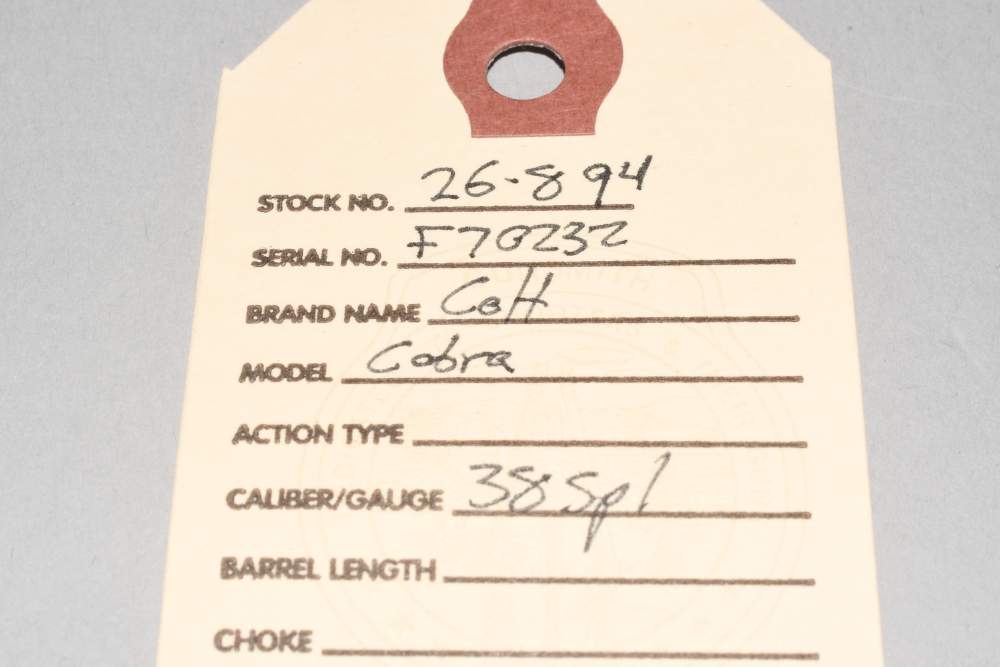 Nice Colt Cobra Revolver 38 Spl 2 3/16" W Ajax Stag 1974 C&R-img-1