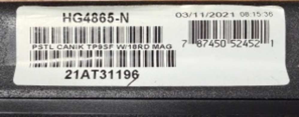 CANICKTP9SF 9MM NEW IN BOX-img-3