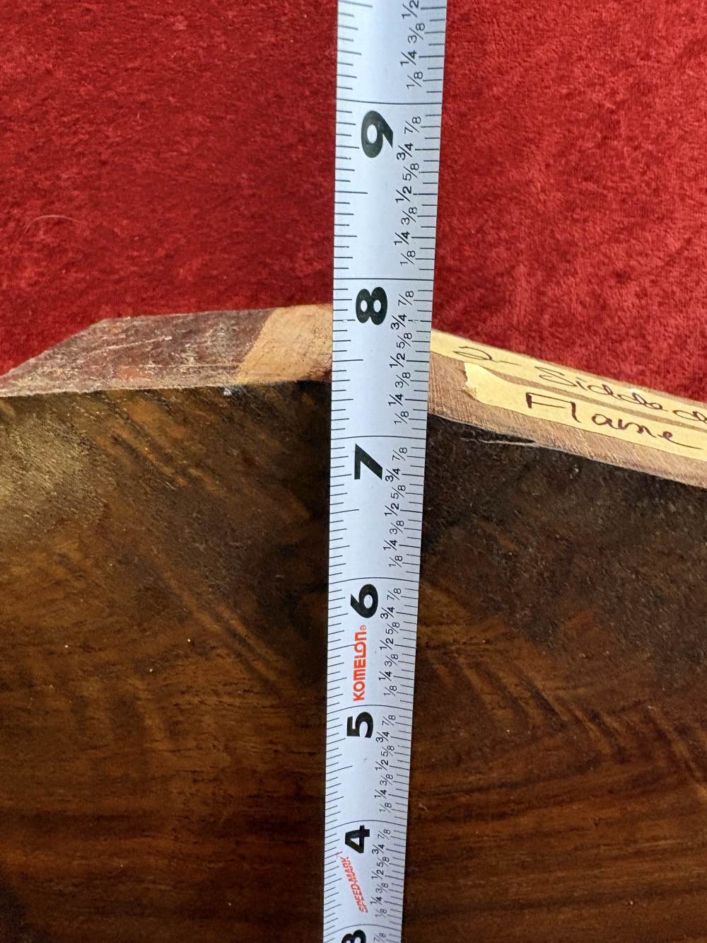 American Black Walnut Stock Blank - Beautiful Figure & Flame (A27)-img-3