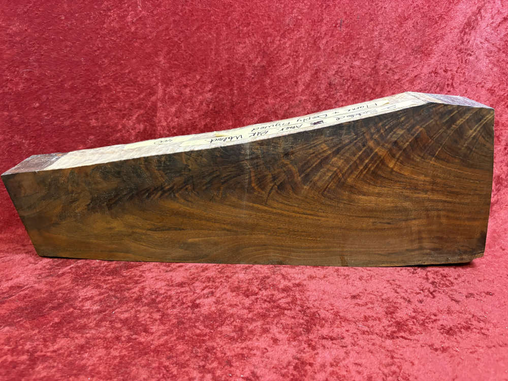American Black Walnut Stock Blank - Beautiful Figure & Flame (A27)-img-2