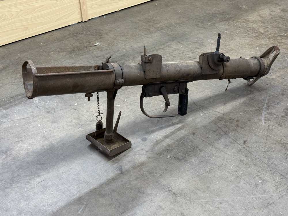 Demilled WW2 British PIAT with Monopod Spring Loaded Rocket Launcher -img-0