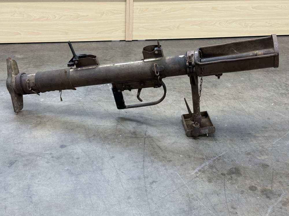 Demilled WW2 British PIAT with Monopod Spring Loaded Rocket Launcher -img-8