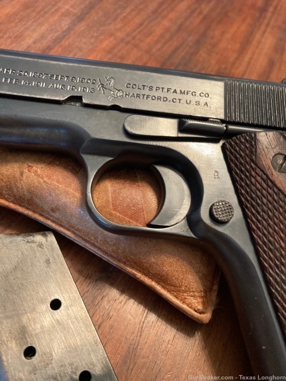 Colt Model of 1911 .45 Pistol 1919 WW1 Original High Condition Colt Letter-img-2