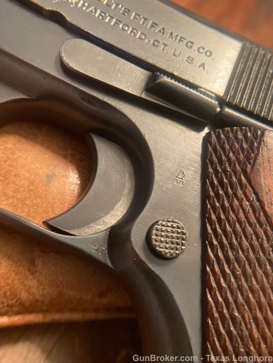 Colt Model of 1911 .45 Pistol 1919 WW1 Original High Condition Colt Letter-img-44
