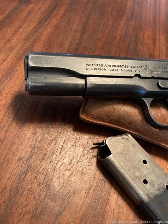 Colt Model of 1911 .45 Pistol 1919 WW1 Original High Condition Colt Letter-img-3