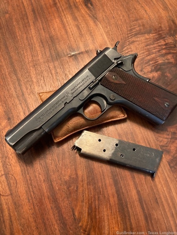 Colt Model of 1911 .45 Pistol 1919 WW1 Original High Condition Colt Letter-img-0