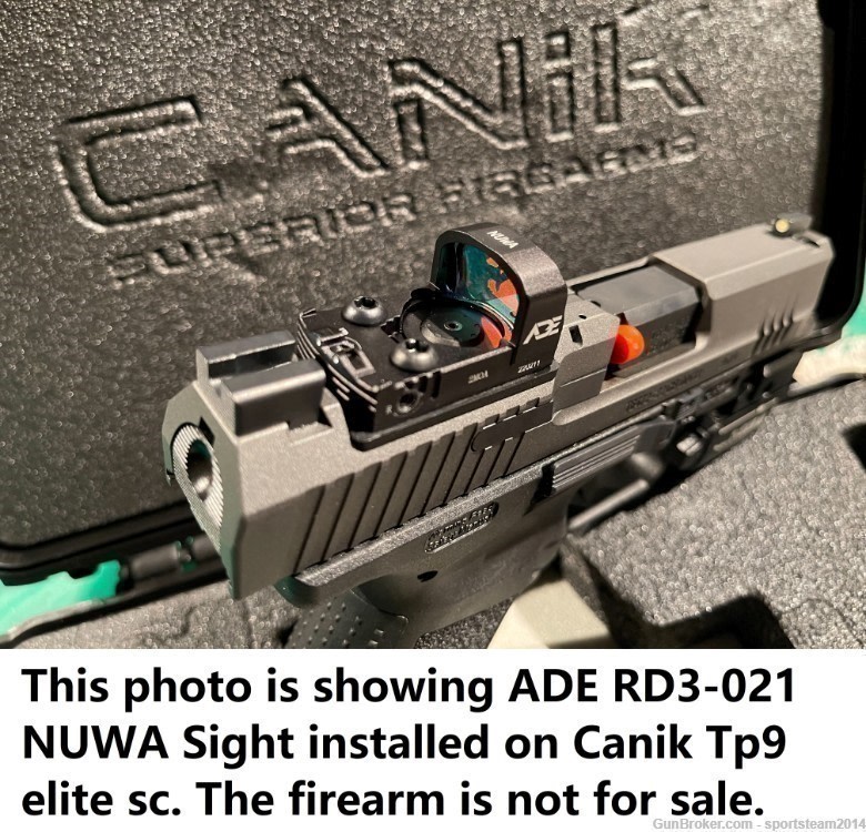 RD3-021NUWA PRO SHAKE AWAKE GREEN Dot For Canik Mete MC9, SW Equalizer 9mm -img-0