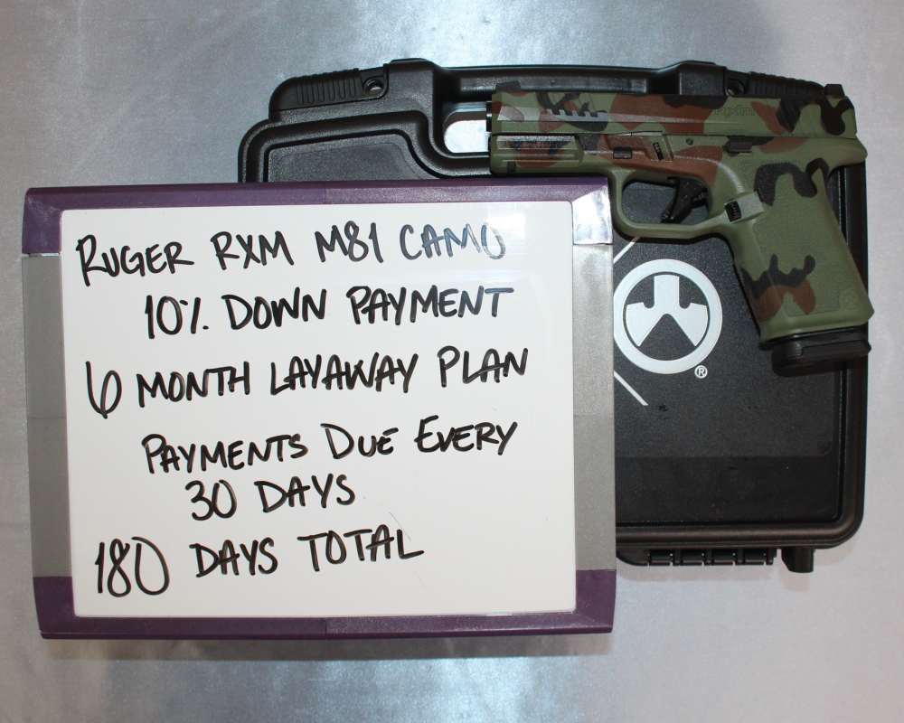 Ruger RXM M81 Camo 9MM 4" Barrel, LAYAWAY AVAILABLE!-img-0