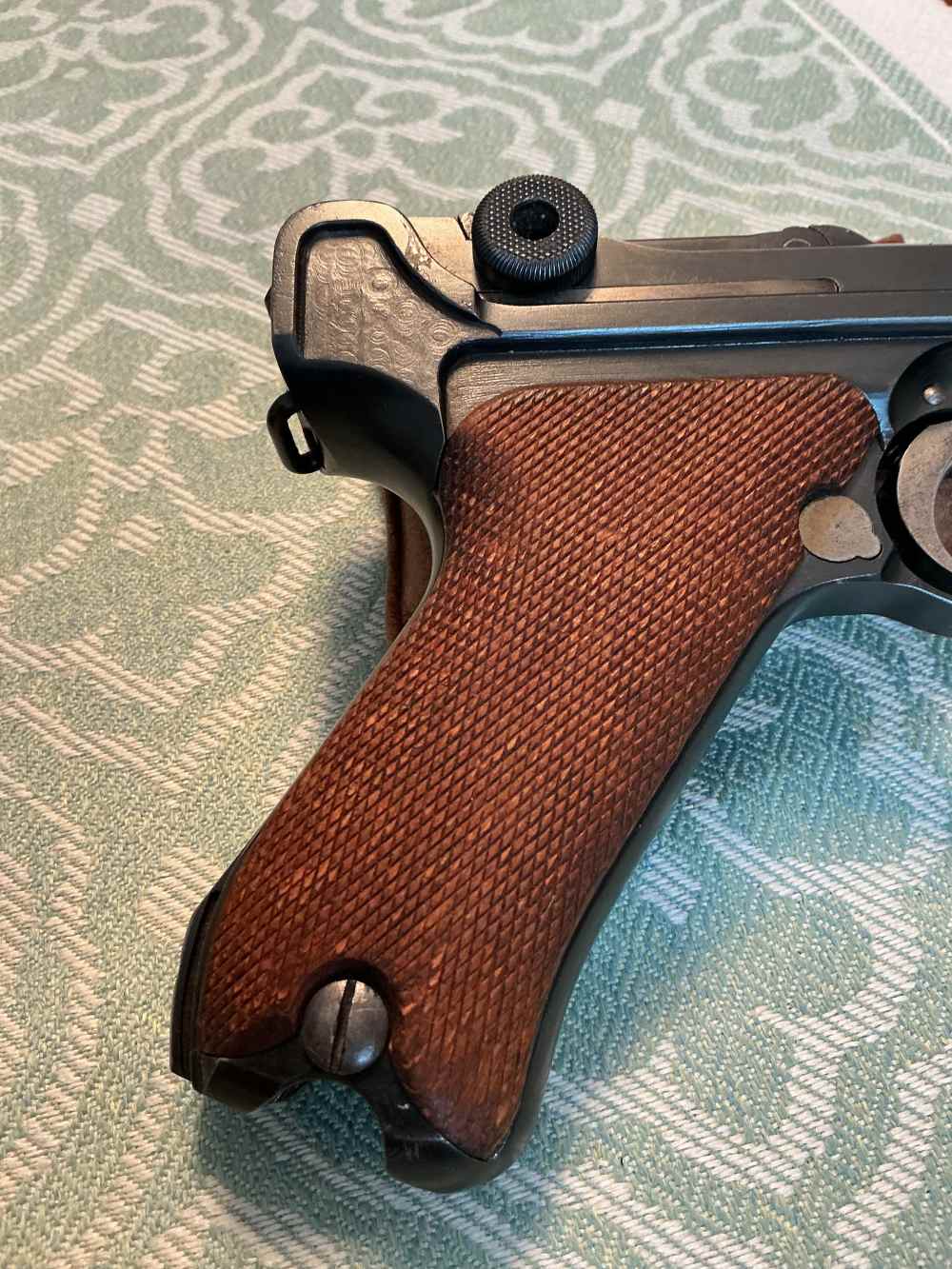 1916 DWM German 9mm Luger WW1 S/N3117 WW2 Bringback Holster Tool & Magazine-img-4