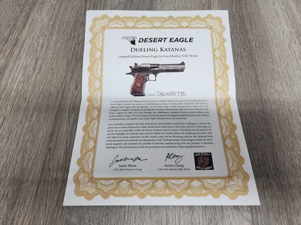 Magnum Research Desert Eagle Dueling Katanas 50AE-img-11