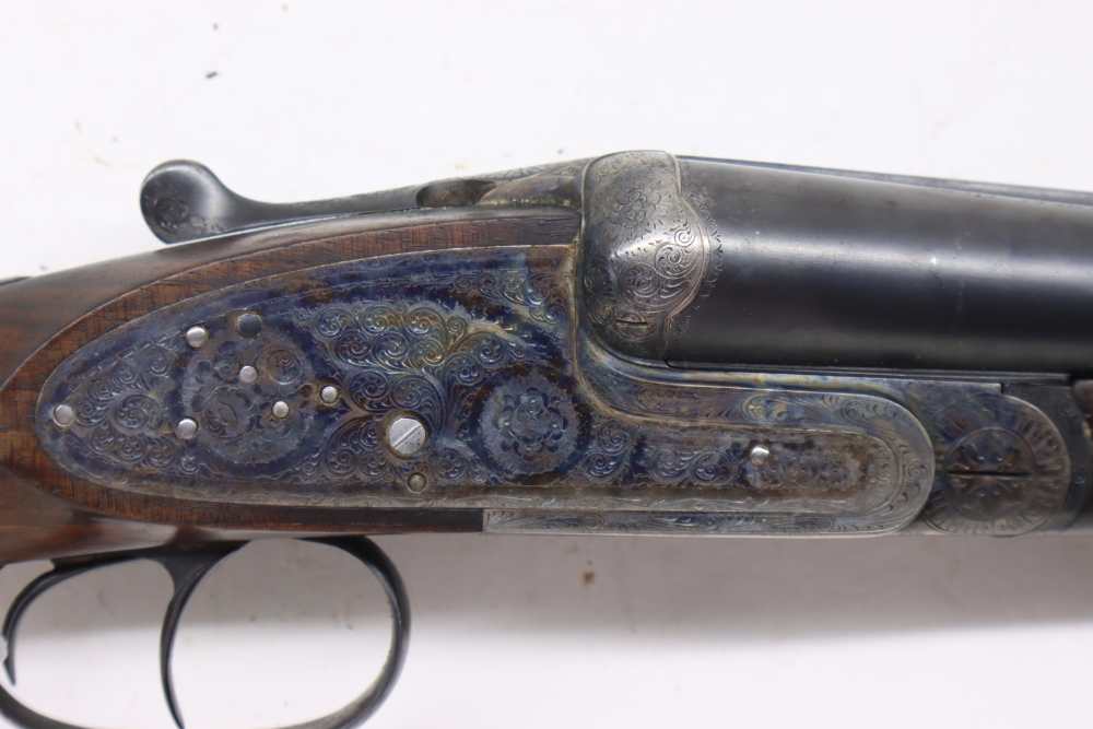 Garbi 103A Full Sidelock Pair 12ga 28" SK2/IM Left Hand Cased #24080291-img-3